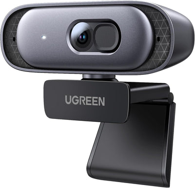كاميرا UGREEN 2K ويب مع ميكروفون مزدوج وضبط تلقائي