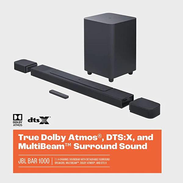 JBL BAR1000 7.1 Channel Soundbar With Detachable Surround Speaker Multibeam Dolby