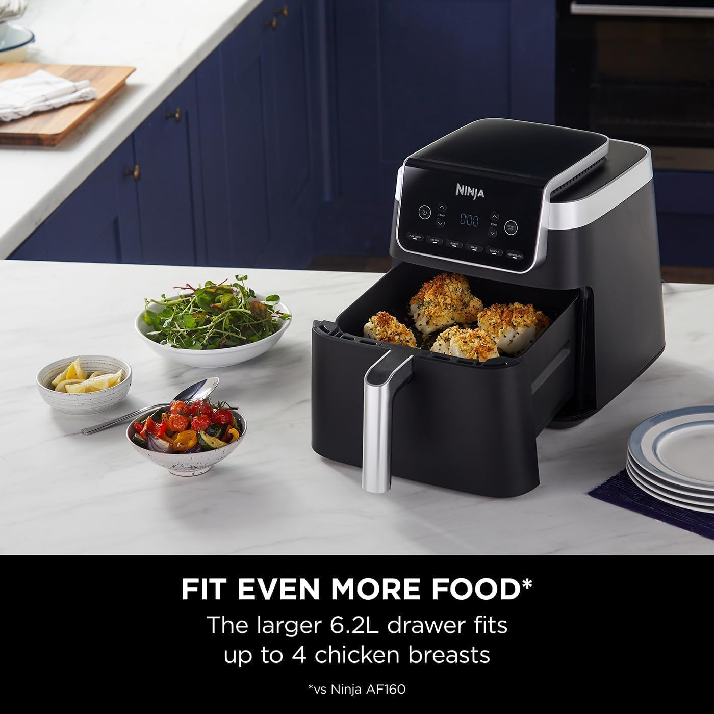 Ninja AF180ME – MAX PRO 6.2L Air Fryer with 6 Functions