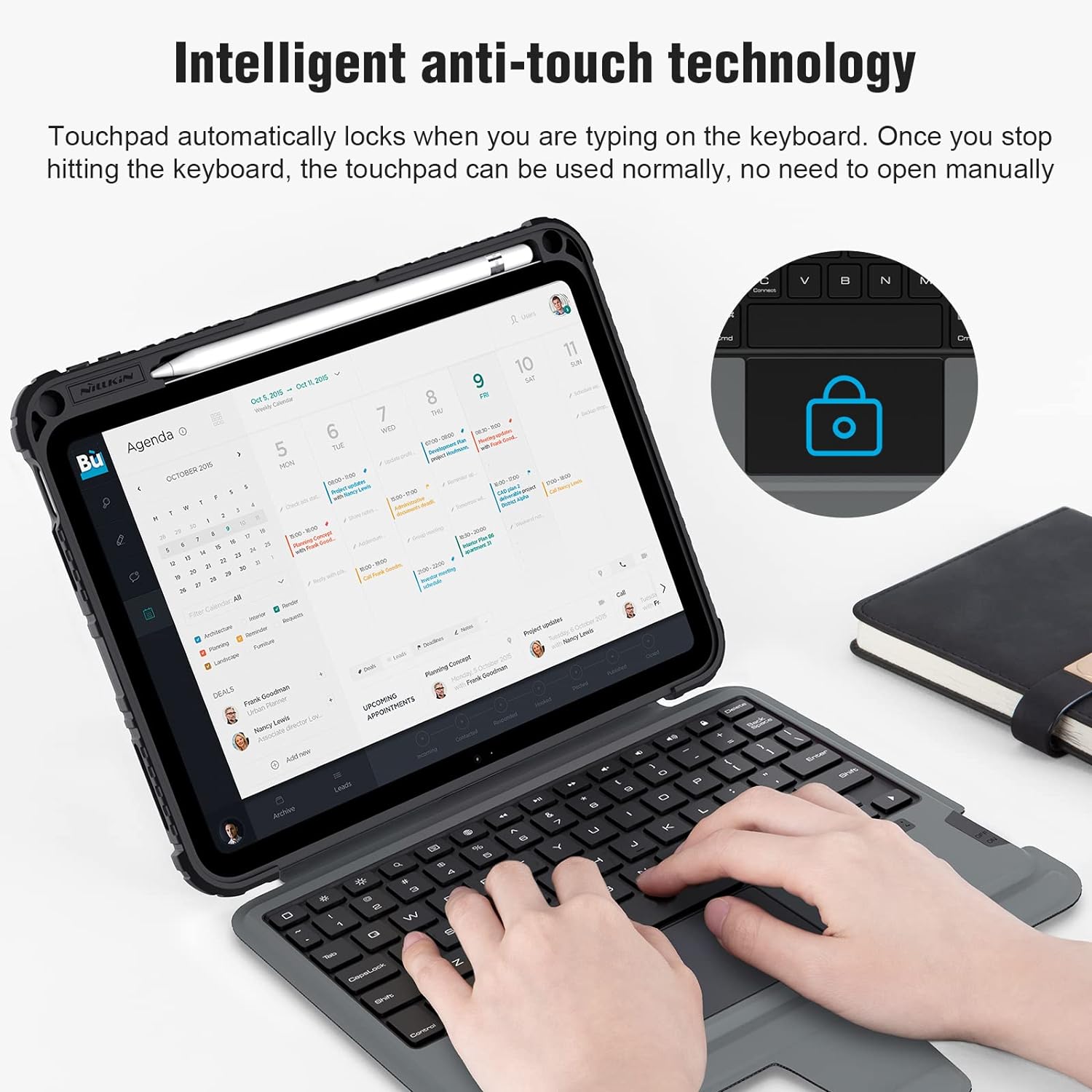 Nillkin iPad Keyboard Case 10th Generationn (10.9 , 2022) - Black