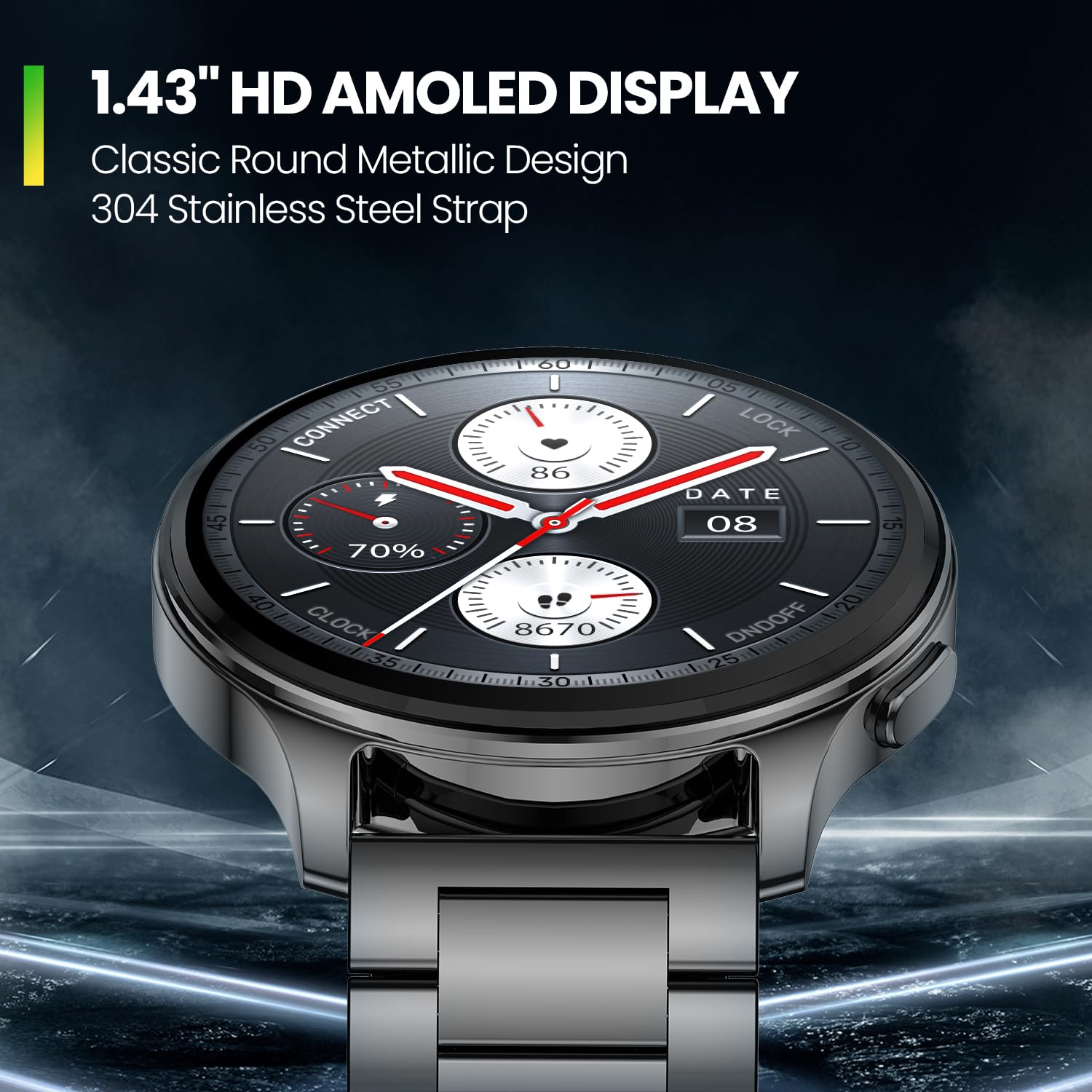 Amazfit Pop 3R Smart Watch 1.43" AMOLED Display Bluetooth Calling