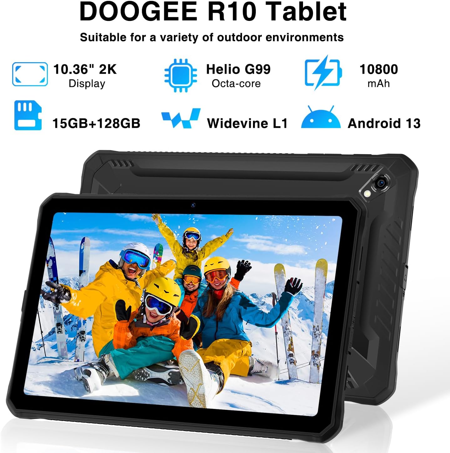 DOOGEE R10 Tablet PC 8GB RAM (8GB+Up to 7GB Extended RAM) & 128GB ROM