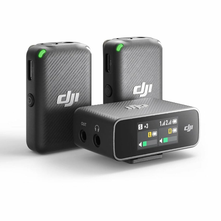 DJI Mic Wireless Lavalier (2 TX + 1 RX) - 250m Range