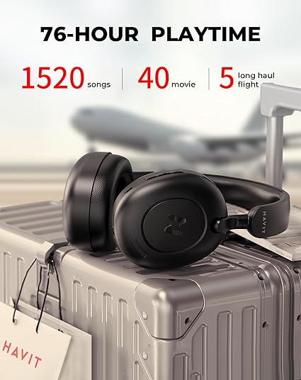 Havit H655BT Wireless ANC Headphones | 76H + Hi-Res Audio