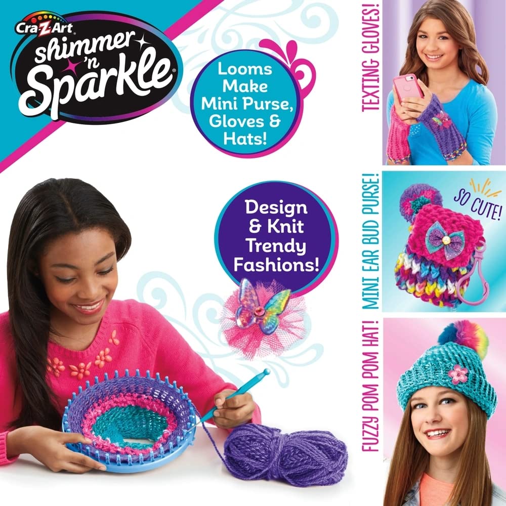 Cra-Z-Art Shimmer 'N Sparkle 3-in-1 Knitting Station