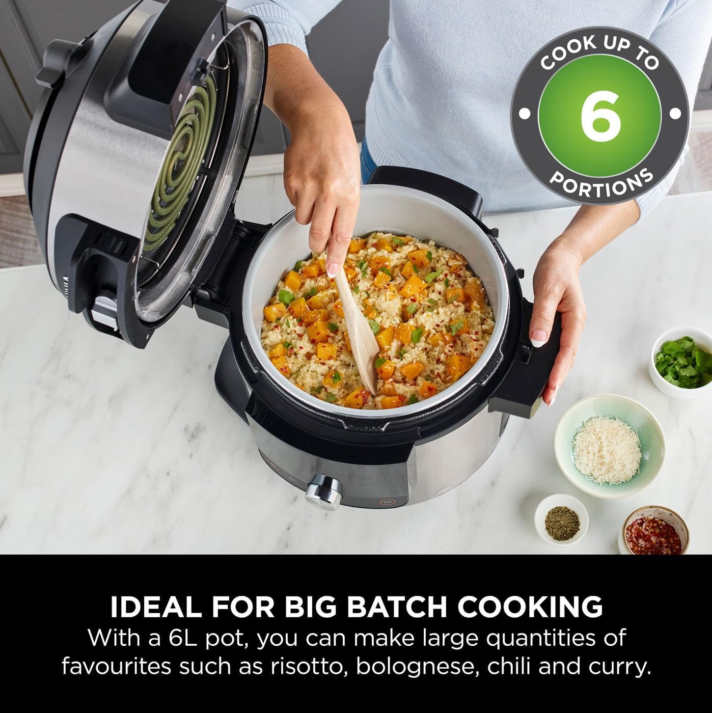 Ninja Foodi OL550UK – 11-in-1 SmartLid Multi-Cooker 6L