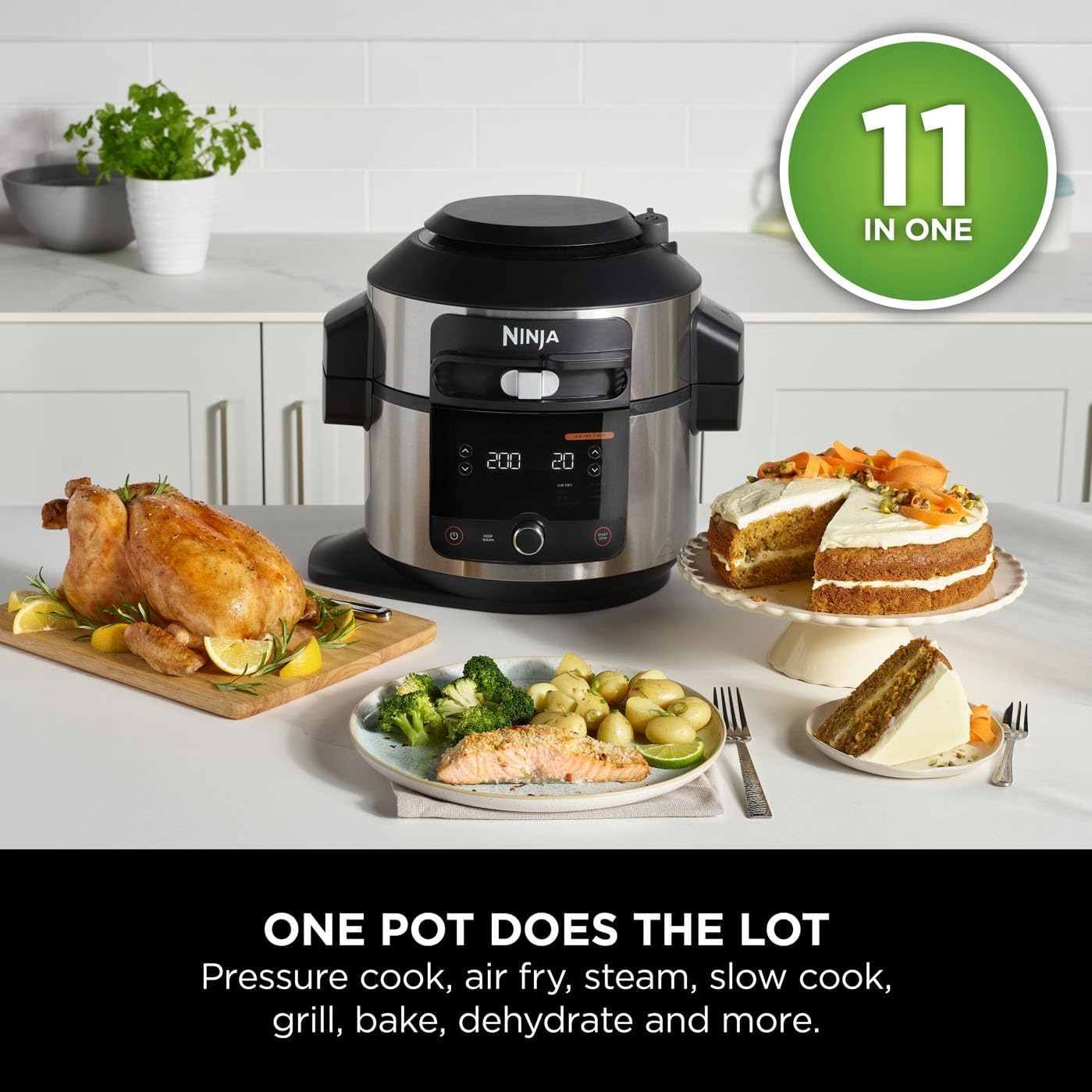 Ninja Foodi OL550UK – 11-in-1 SmartLid Multi-Cooker 6L