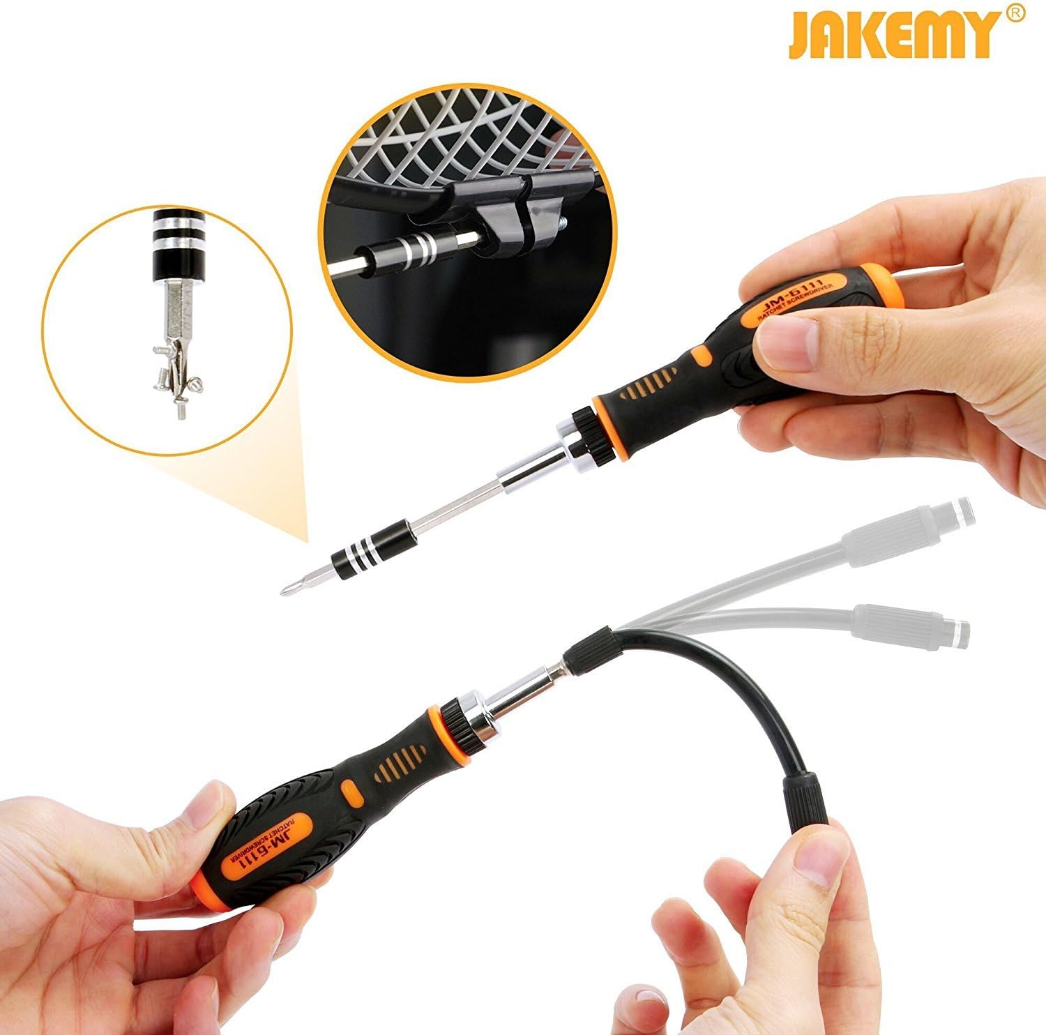 JAKEMY 69 in 1 Household Screwdriver Home Repair Tool Kit