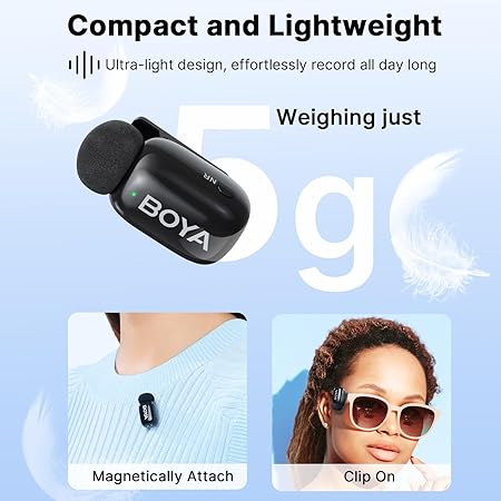 BOYA Mini-16 Ultra-Compact 2.4GHz Wireless Microphone Lightning