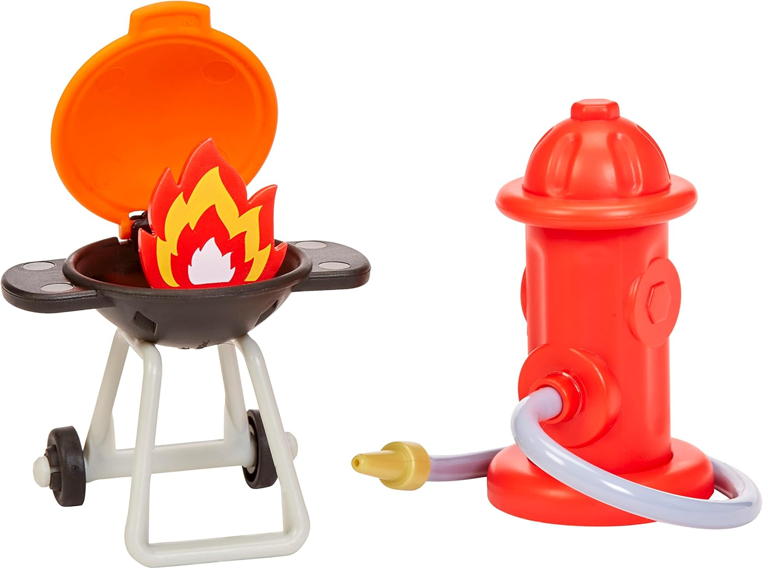 Little Tikes Let’s Go Cozy Coupe Fire Station Playset For Tabletop & Floor Play - Includes Cozy Fire Truck, Rescue Hat, Barbecue Grill & Fire Hydrant