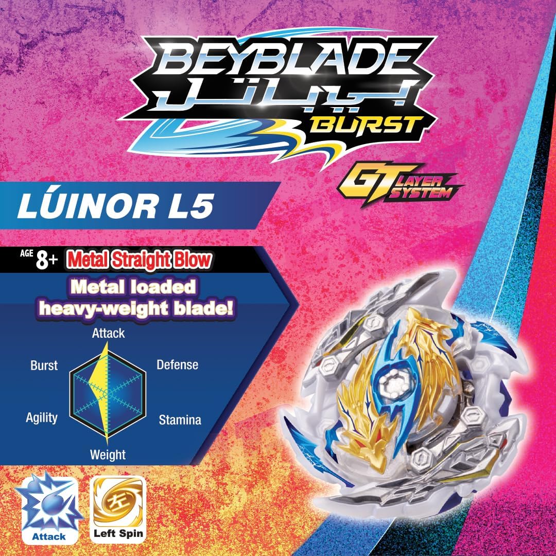 BEYBATTLE BURST Season 4 Starter Zone Luinor L5 – Multicolor (BB-144-T)
