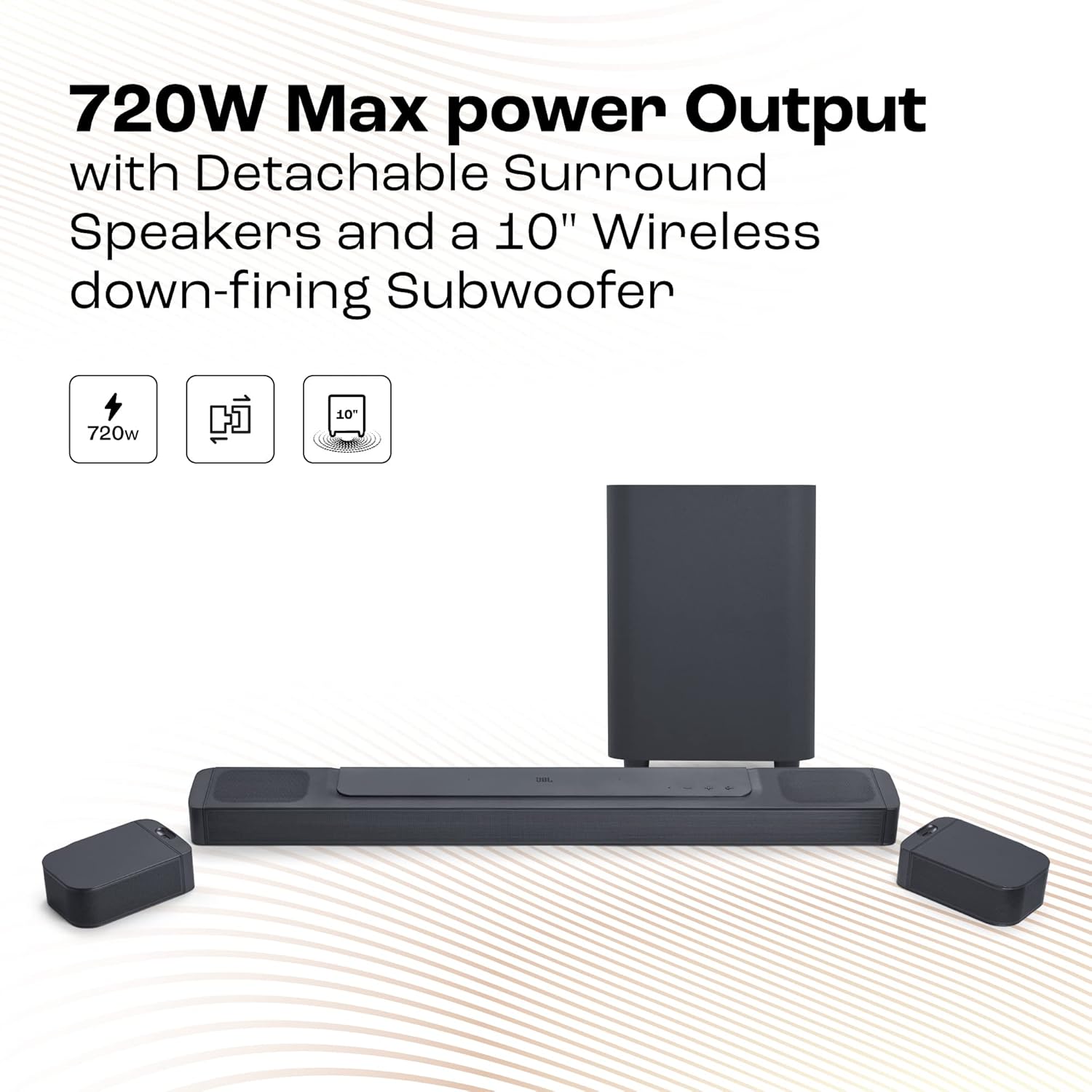 JBL Bar800 Pro Soundbar 5.1.2 Channel with Wireless Subwoofer