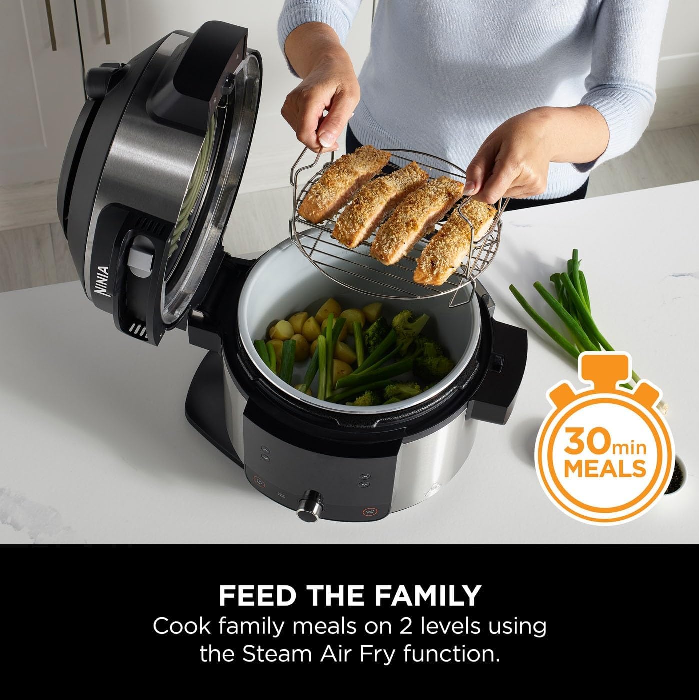 Ninja Foodi OL550UK – 11-in-1 SmartLid Multi-Cooker 6L