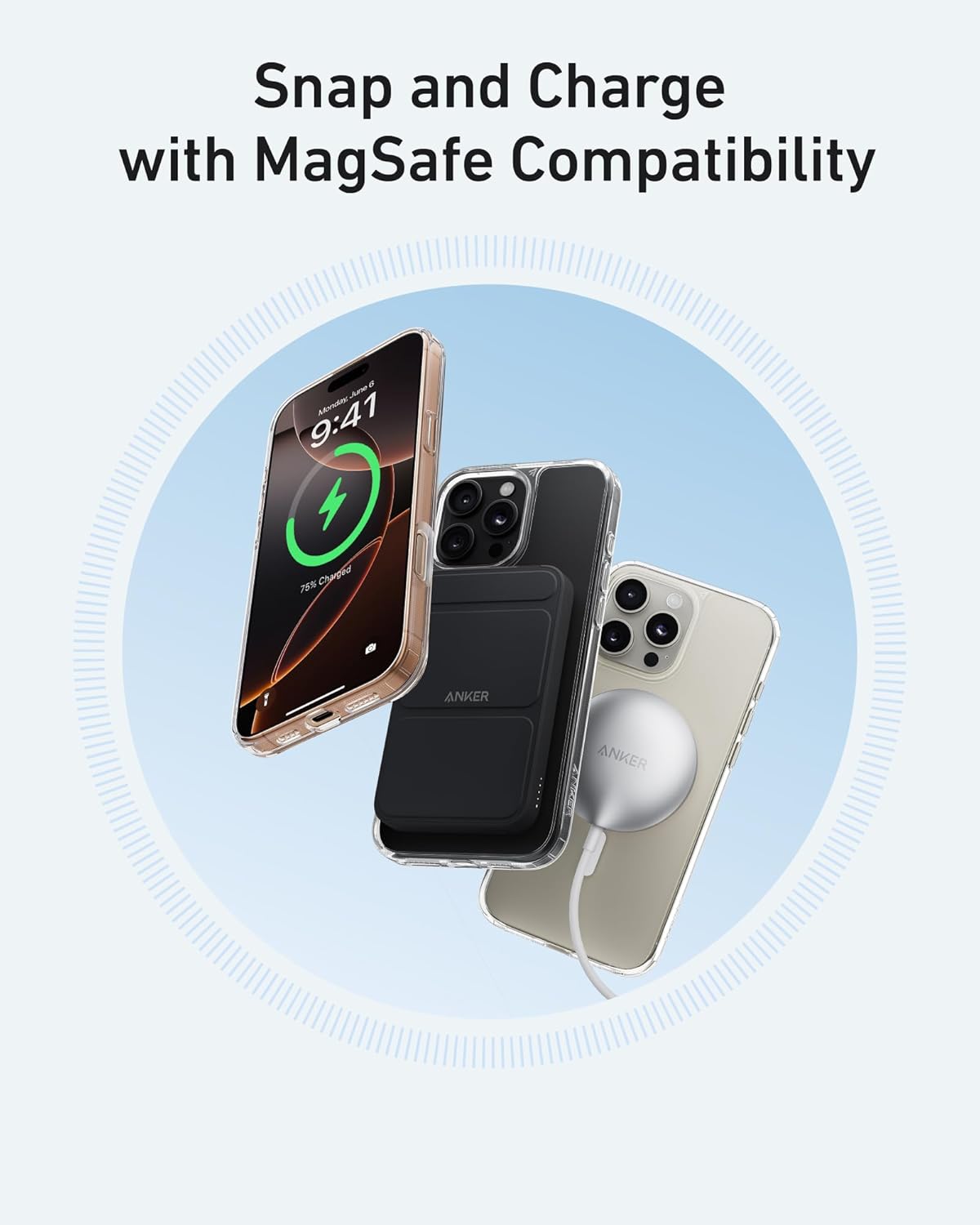 Anker Clear Phone Case for iPhone 16 Pro & 16 Pro Max