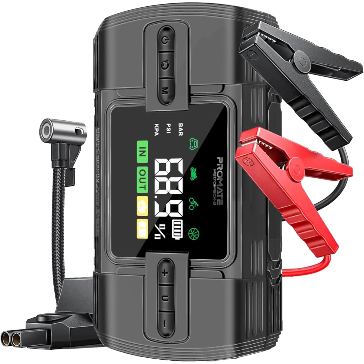 Promate PatrolPack-3 1200A 12V Jump Starter