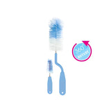 Optimal Bottle & Nipple Brush Set Blue – Non-Abrasive Cleaning