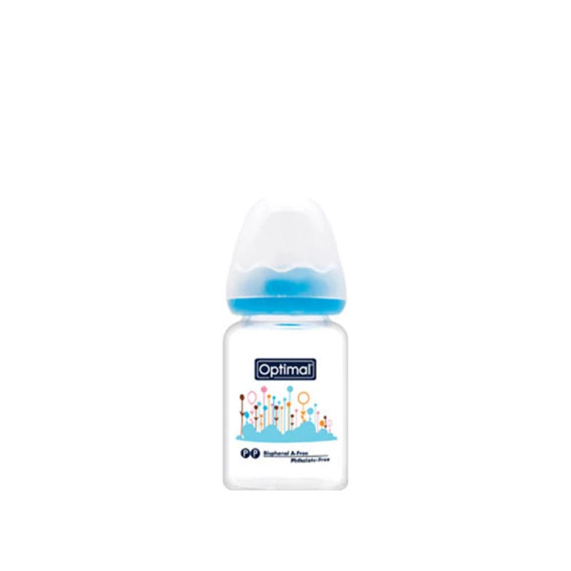Optimal Glass Feeding Bottle – Assorted Colors, 1 Piece