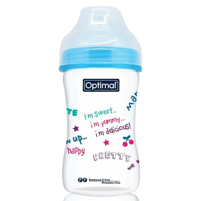 Optimal Extra Wide Neck Feeding Bottle 240ml – Safe & Easy