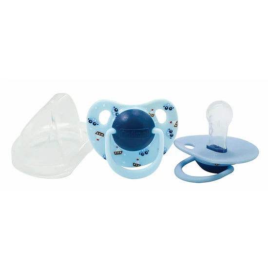 Optimal Round Silicone Pacifier 6+ Months – Blue