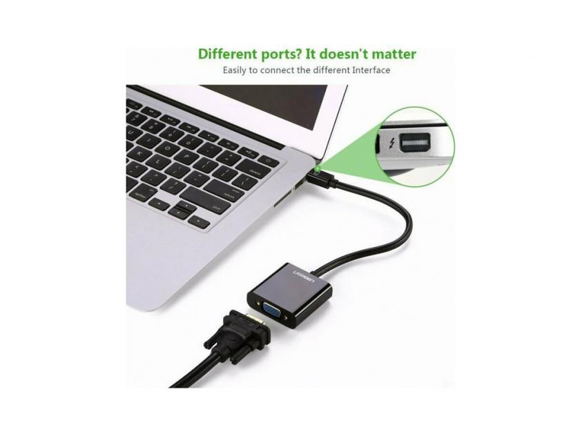 UGREEN Mini DP to VGA Converter - Black