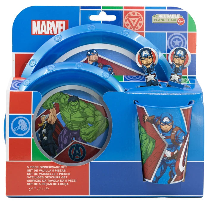 Stor 5 Pcs Avengers Cutlery Set - Safe, Fun, and Heroic