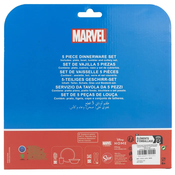 Stor 5 Pcs Avengers Cutlery Set - Safe, Fun, and Heroic