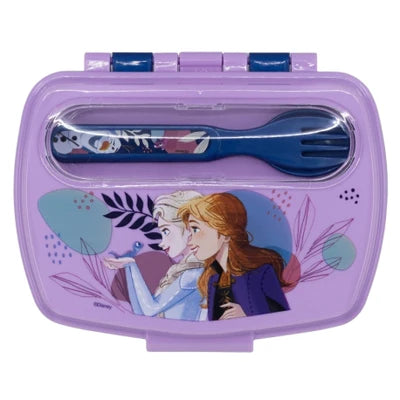 STOR FUNNY SANDWICH BOX WITH CUTLERY FROZEN TRUST THE JOURNEY