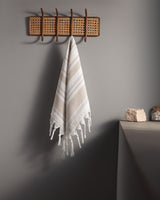 Madame Coco Raye Hammam Face Towel – Skin-Friendly Soft & Highly Absorbent Hammam Towel in Beige