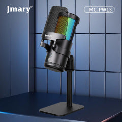 ميكروفون Jmary MC-PW13 قلبي للوصل والتشغيل مباشرةً للهواتف المحمولة وأجهزة الكمبيوتر المحمولة