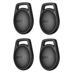 ACEFAST S2 Button Tracker – 4-Pack | Apple Find My | MFi Certified | 12-Month Battery | Keys, Bags & Bike Locator