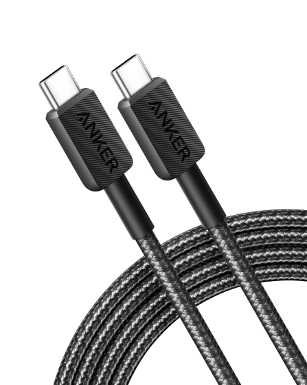 Anker 322 USB C to USB C Cable 0.9m Durable and Fast - Black