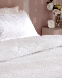 Aulne Kıng Sıze Embroıdery Duvet Cover Set - Madame Coco JO