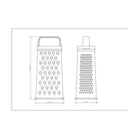 Tramontina Utilita 4-Sided Grater 22.6cm – White