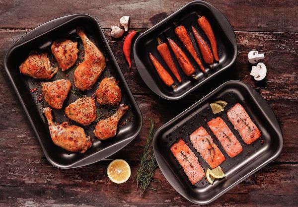 Tramontina Brasil 3-Piece Baking Tray Set – Durable & Non-Stick