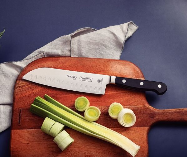 Tramontina Century 31cm Santoku Knife – Black