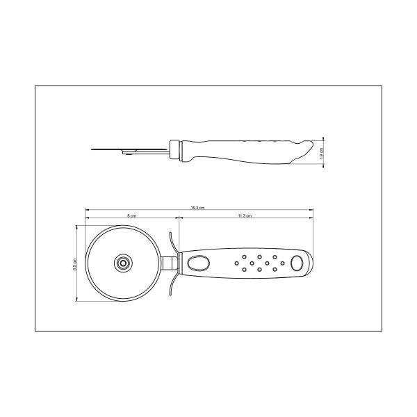 Tramontina Utilita Pizza Cutter – 19.3 cm