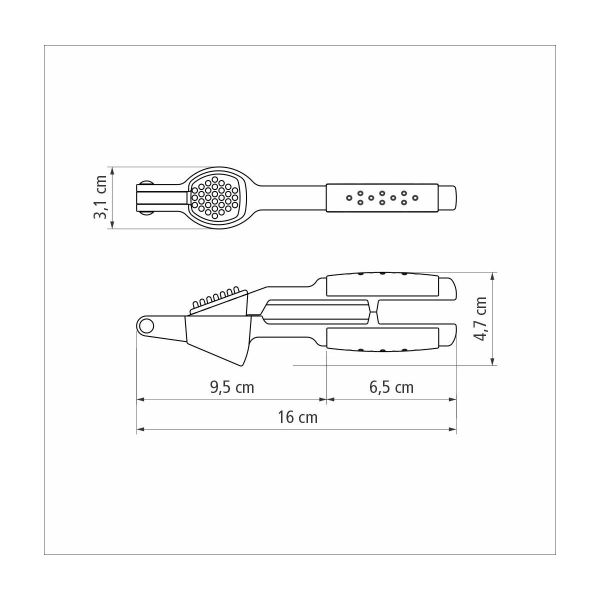 Tramontina Utilita Garlic Press – 16 cm