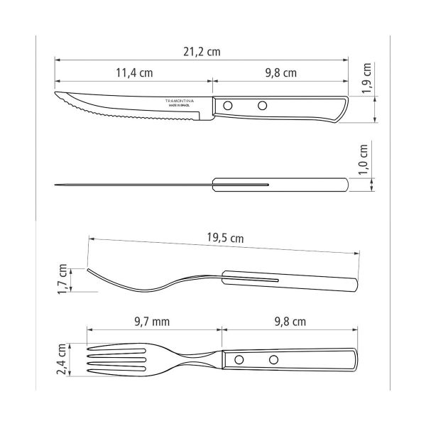 Tramontina Churrasco Polywood 14-Piece BBQ Set