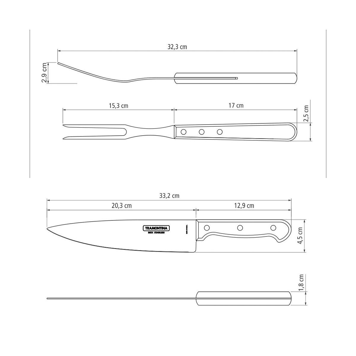 Tramontina Churrasco Polywood 14-Piece BBQ Set
