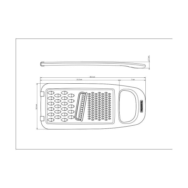 Tramontina Utilita 12×28 cm Grater - Practical & Durable