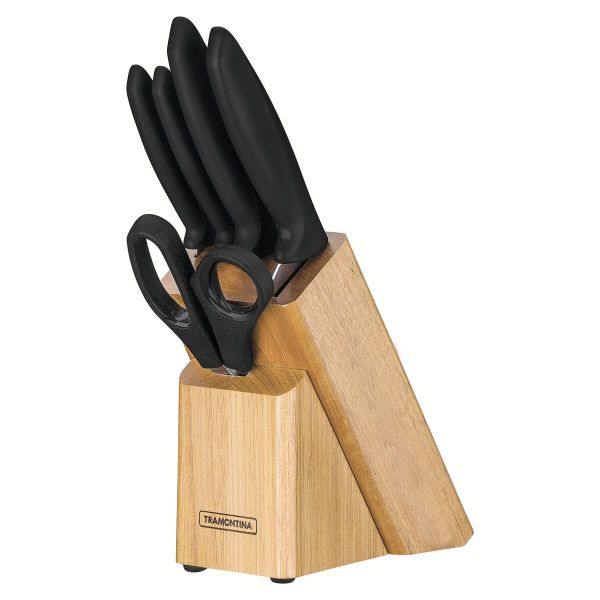 Tramontina Plenus 6-Piece Knife Set – Black