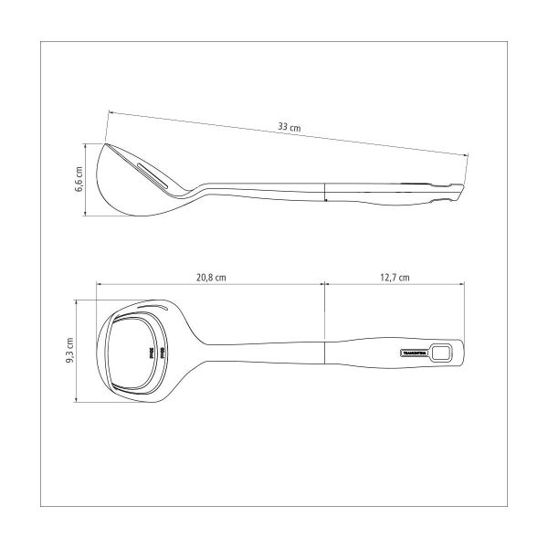 Tramontina Verano 33cm Ladle – Gray