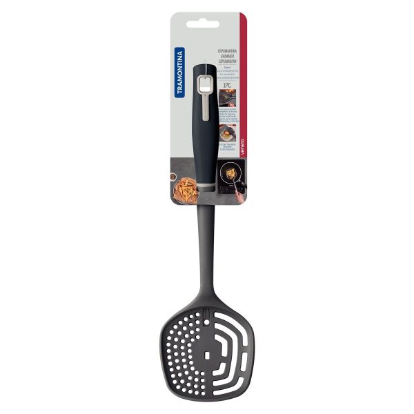 Tramontina Verano 35cm Slotted Spoon – Gray