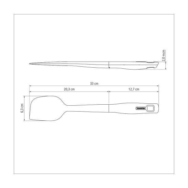 Tramontina Verano 33cm Silicone Cooking Spoon – Gray