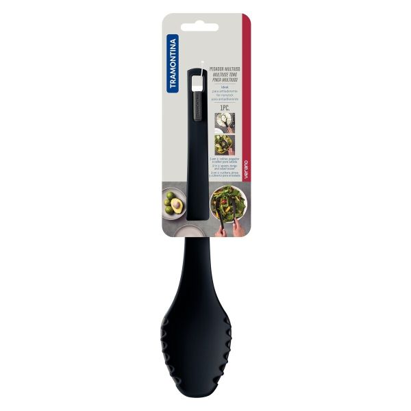 Tramontina Verano 30cm 2-Piece Salad Utensil Set – Gray