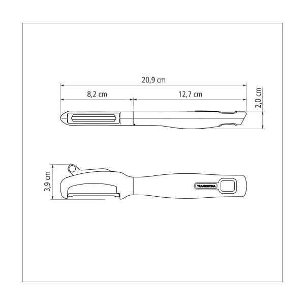 Tramontina Verano 21cm Peeler – Gray