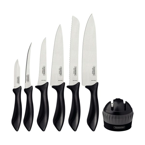 Tramontina Affilata 7-Piece Knife Set – Black