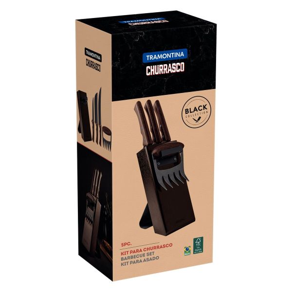 Tramontina Churrasco 5-Piece BBQ Tool Set