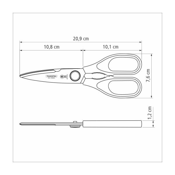 Tramontina Supercot 21 cm Multi-Purpose Scissors - Durable