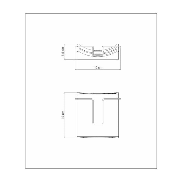 Tramontina Ciclo 19×19cm Stainless Steel Napkin Holder